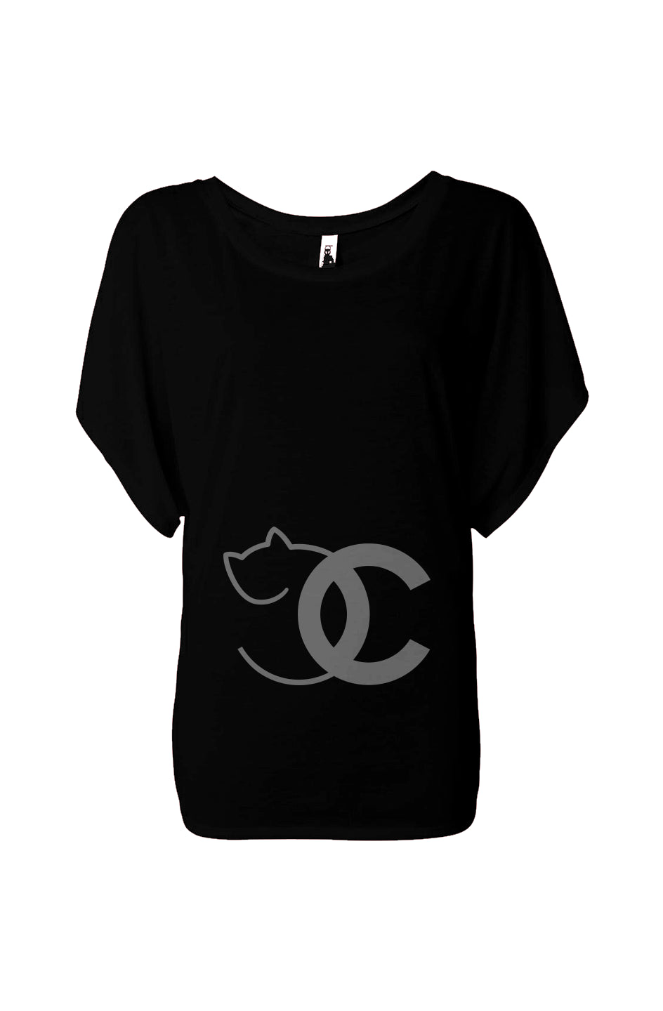 CNC flowy draped tee