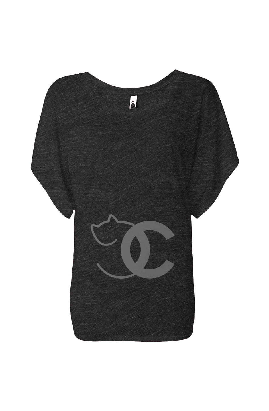 CNC flowy draped tee