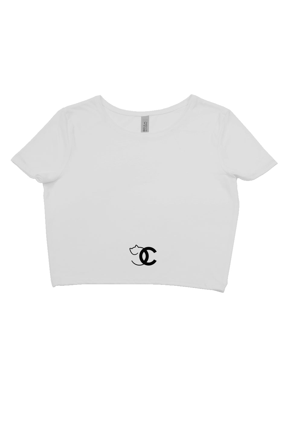 CNC luxury embroidered ladies crop tee