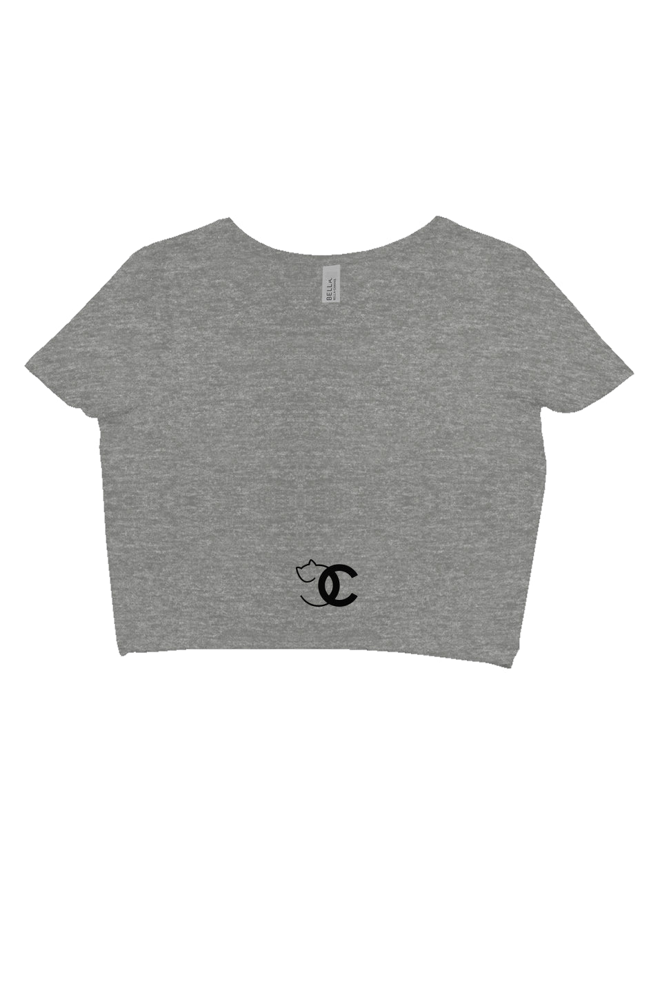 CNC luxury embroidered ladies crop tee